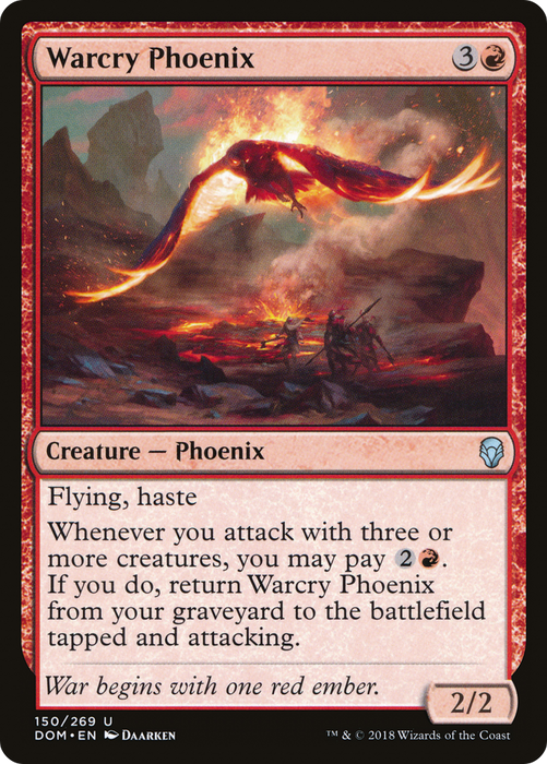 Warcry Phoenix (DOM-150) - uncommon - Foil