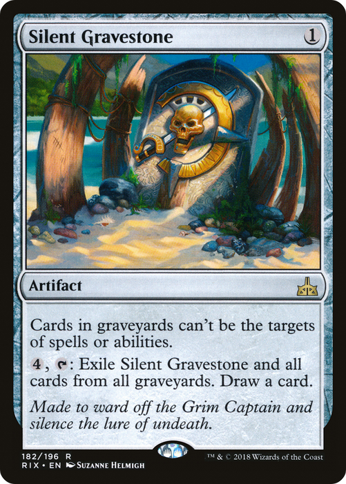 Silent Gravestone (RIX-182) - rare - Foil