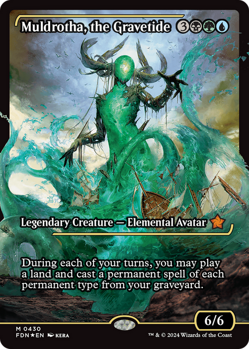 Muldrotha, the Gravetide (FDN-430) - mythic: (Showcase) - Foil