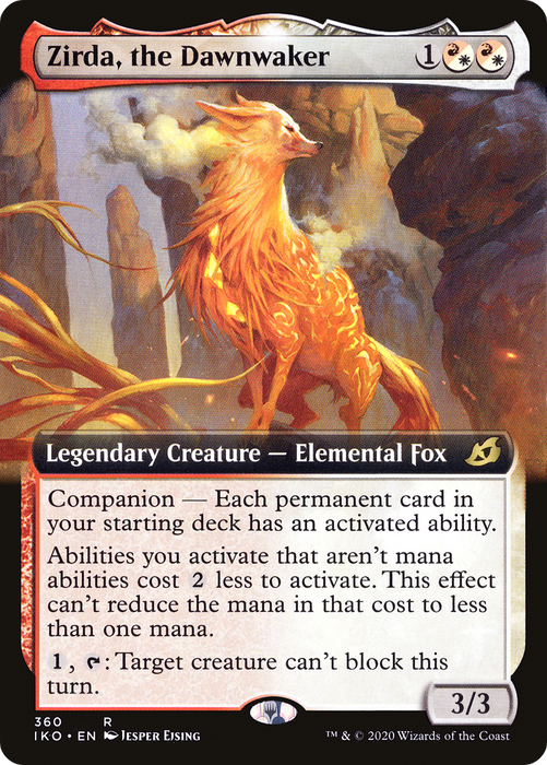 Zirda, the Dawnwaker (IKO-360) - rare: (companion, Extended Art) - Foil