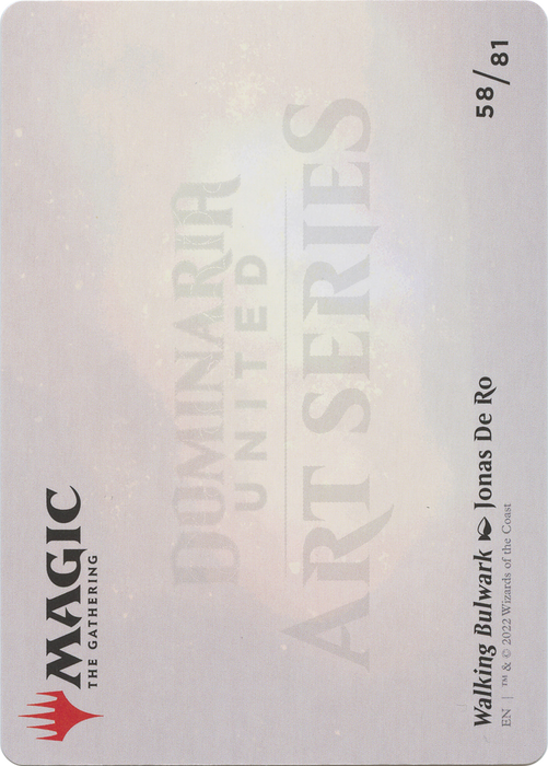 Walking Bulwark // Walking Bulwark (ADMU-058) - common (Borderless) - Foil