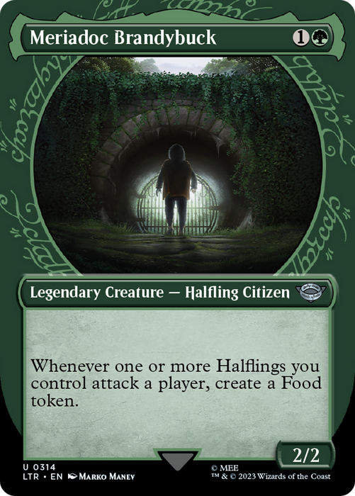 Meriadoc Brandybuck (LTR-314) - uncommon: (Showcase) (Borderless) - Foil