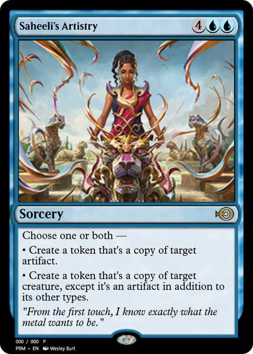 Saheeli's Artistry (PRM-62207) - rare - Foil