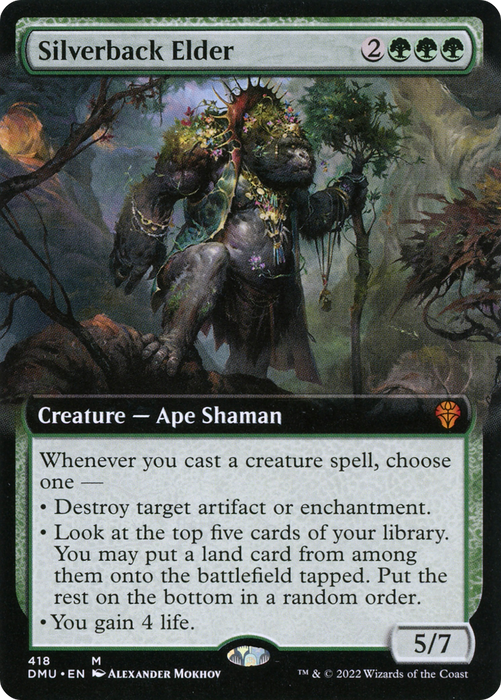 Silverback Elder (DMU-418) - mythic: (Extended Art)