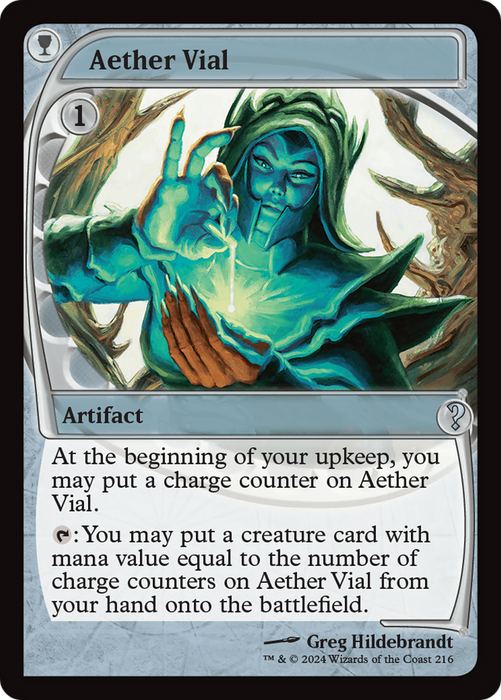 Aether Vial (MB2-216) - uncommon - Foil