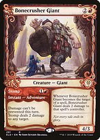Bonecrusher Giant // Stomp (ELD-291) - rare: (Showcase) - Foil