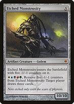 Etched Monstrosity (NPH-135) - mythic - Foil
