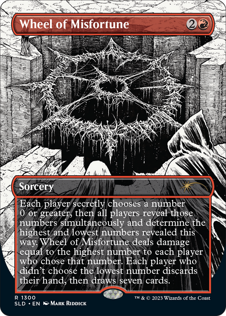 Wheel of Misfortune (SLD-1300) - rare (Borderless) - Foil