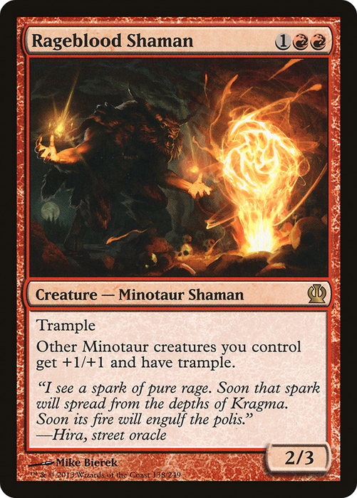 Rageblood Shaman (THS-138) - rare - Foil
