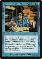 Flash of Insight (JUD-040) - uncommon: (tombstone) - Foil