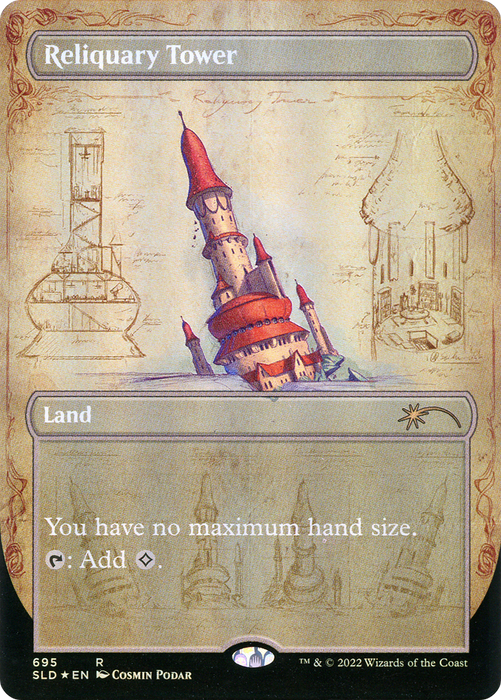 Reliquary Tower (SLD-695) - rare (Borderless) - Foil