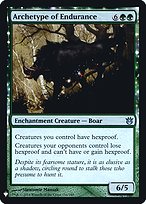 Archetype of Endurance (LIST-BNG-116) - uncommon: (enchantment) - Foil