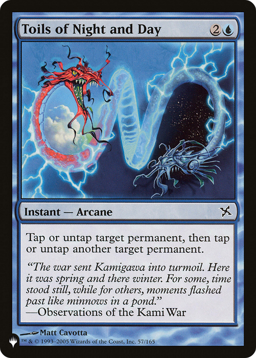 Toils of Night and Day (LIST-BOK-57) - common