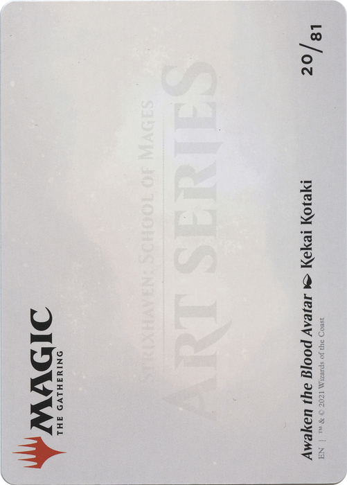 Awaken the Blood Avatar // Awaken the Blood Avatar (ASTX-020) - common (Borderless) - Foil