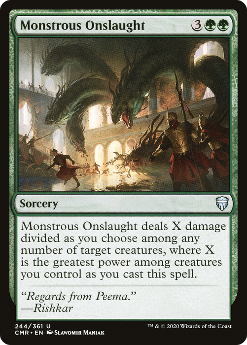 Monstrous Onslaught (CMR-244) - uncommon - Foil