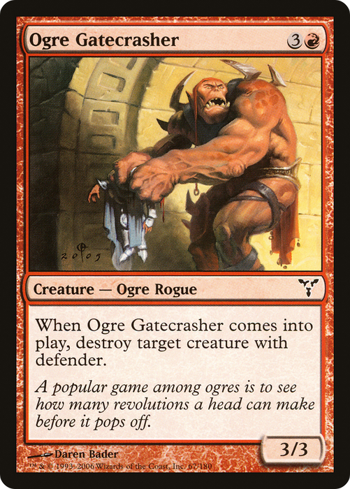 Ogre Gatecrasher (DIS-067) - common - Foil