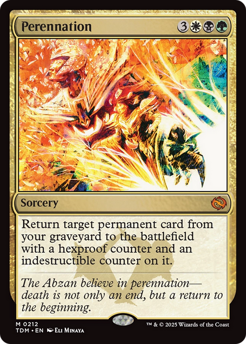 Perennation (TDM-212) - mythic - Foil