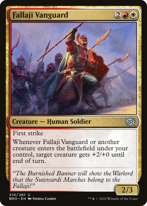 Fallaji Vanguard (BRO-210) - uncommon - Foil