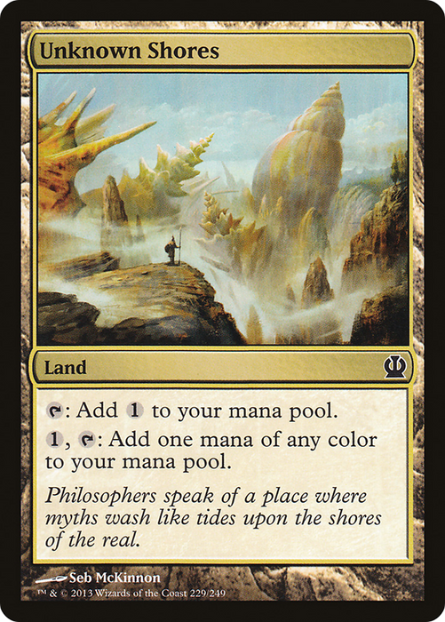 Unknown Shores (THS-229) - common - Foil