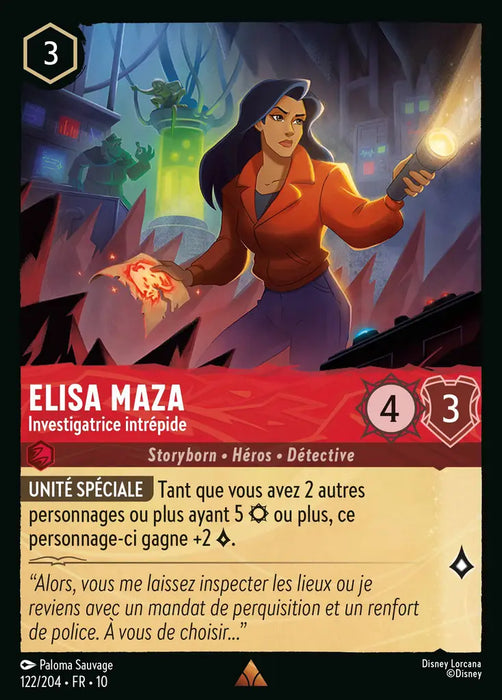 Elisa Maza - Investigatrice intrépide (122/204) - LDLP - Rare - Cold Foil