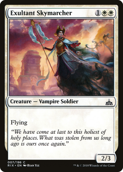 Exultant Skymarcher (RIX-007) - common - Foil