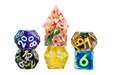 Ensemble 7 Dés Polyédriques: Mystery Misfit Sharp Edge Resin