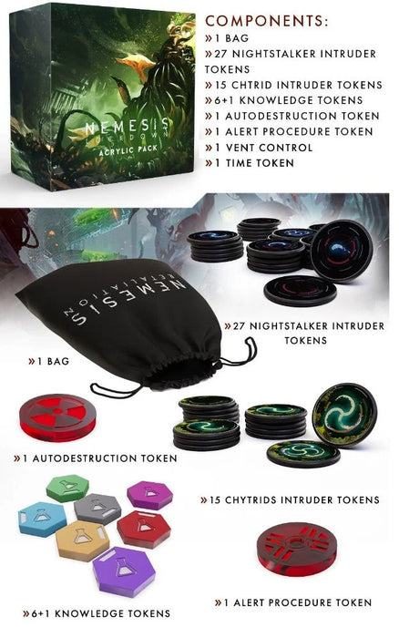 Nemesis Lockdown: Jetons en Acrylique