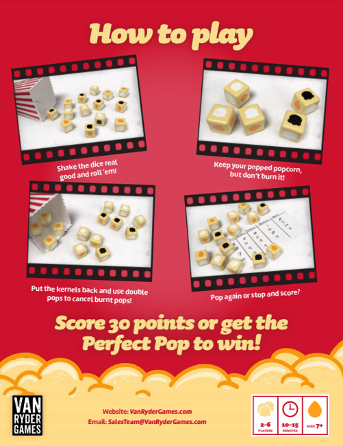 Popcorn Dice (anglais)
