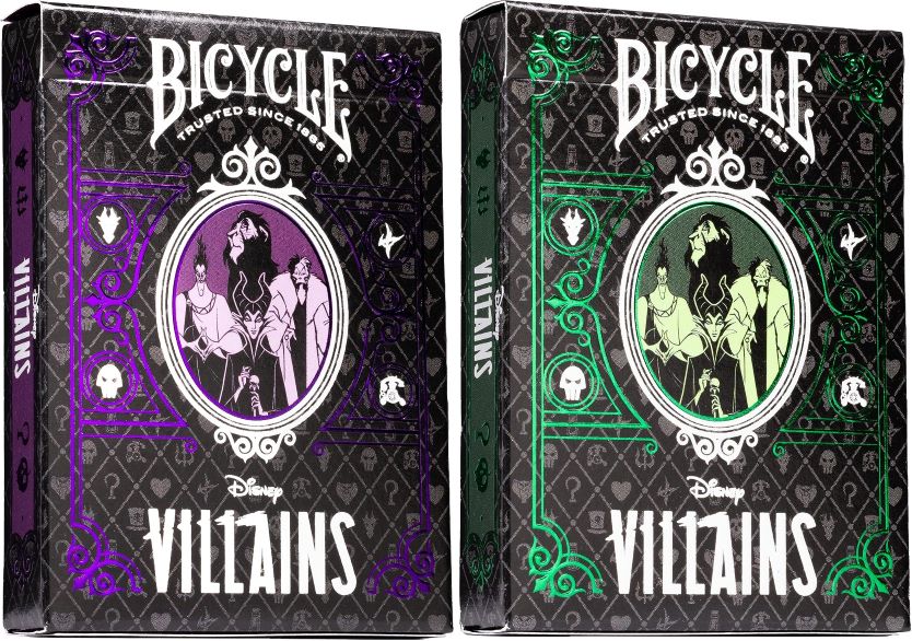 Bicycle: Cartes Disney Villains - Vert/Violet