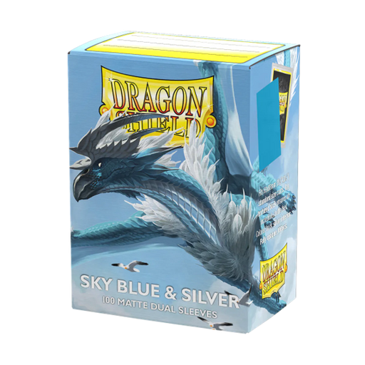 Protecteurs de cartes: Dragon Shield 100ct - Ciel Bleu et Argent (Dual Matte)