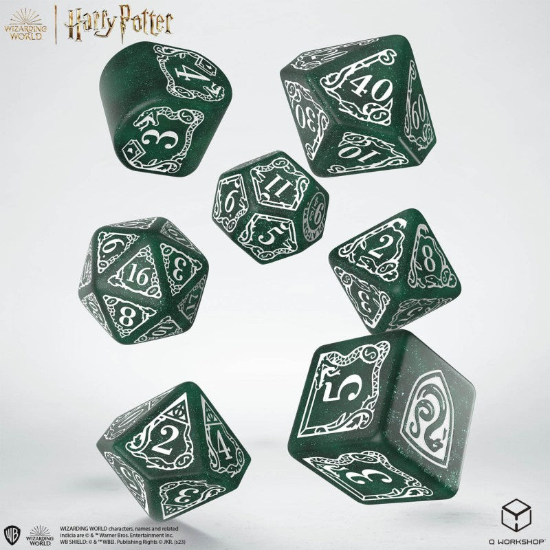 Harry Potter Slytherin Modern Dice - Green (set of 7 dice)