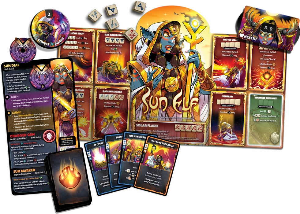 Dice Throne : Sun Elf - Hero Pack (anglais)