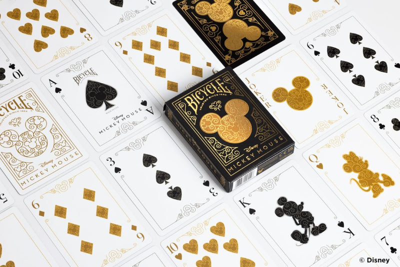 Bicycle: Disney Cards Mickey - Black/Gold