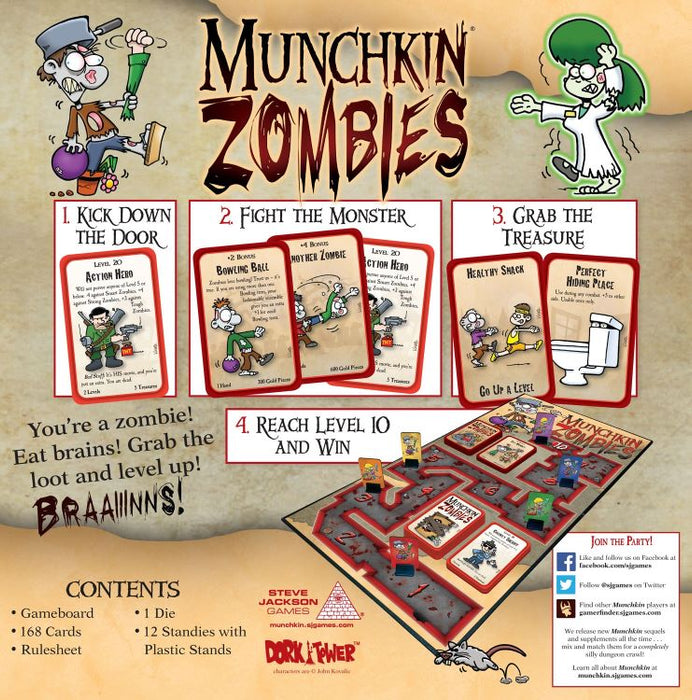 Munchkin: Zombies Deluxe (anglais) ***Boîte avec dommages mineurs***