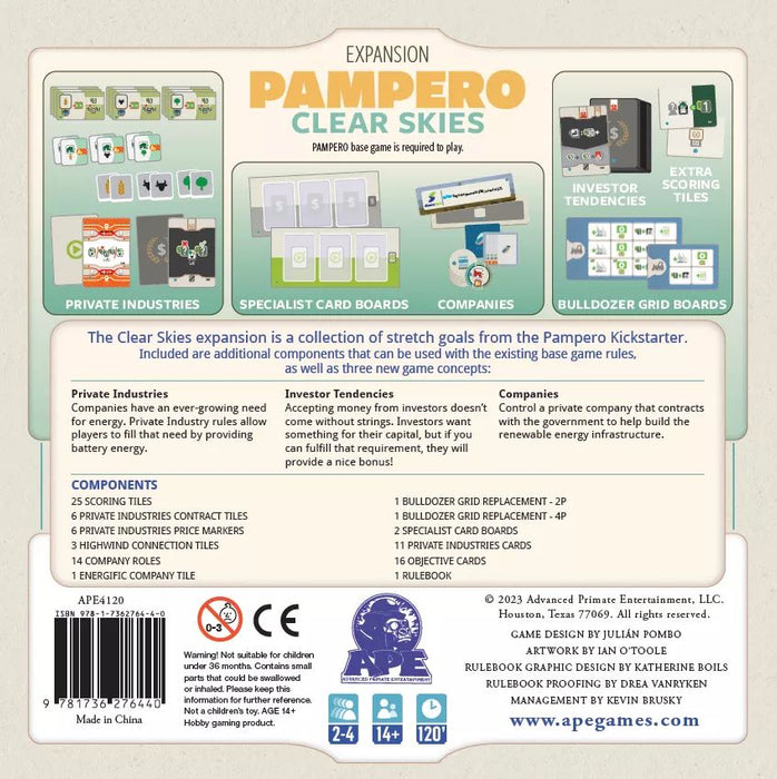 Pampero: Clear Skies (anglais) [Précommande] ***Q1 2024***