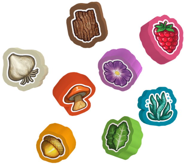 Wild Gardens: Premium Wooden Ingredients Pack