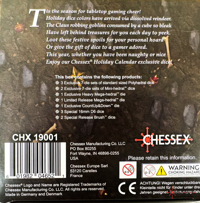 Chessex Advent Calendar 2024