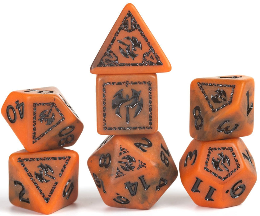 D&D Adventure Dice Barbarian: Orange