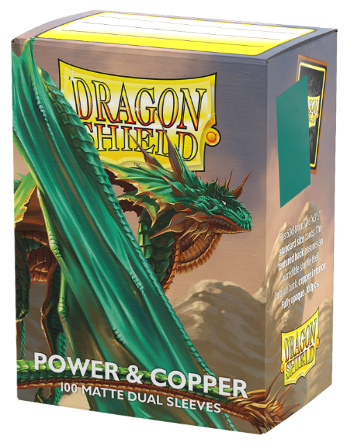Protecteurs de cartes: Dragon Shield 100ct - Power & Copper (Dual Matte)