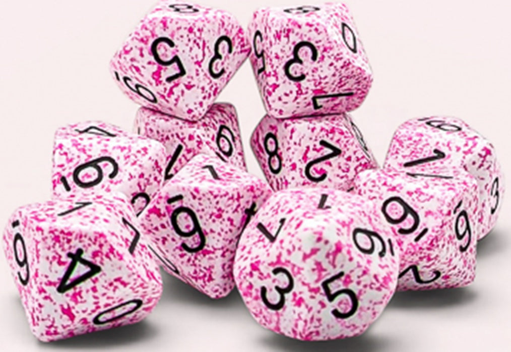 Speckled: Set de 10 dés 10 - Pink