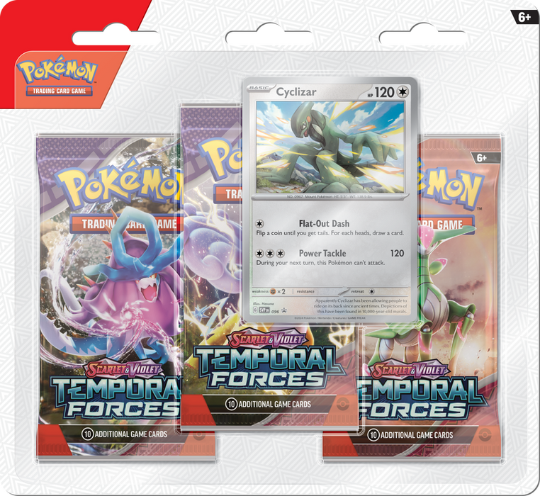 Scarlet & Violet: Temporal Forces - 3PK Blister - Cyclizar (anglais)
