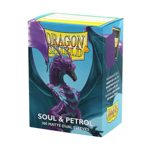 Protecteurs de cartes: Dragon Shield 100ct - Soul & Petrol (Dual Matte)