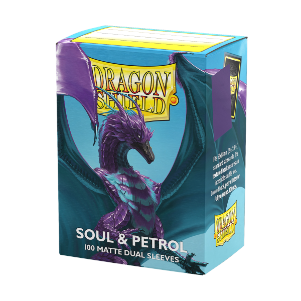 Protecteurs de cartes: Dragon Shield 100ct - Soul & Petrol (Dual Matte)