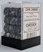 Chessex: Pack de 36 mini dés 6 - Brush Dark Side Blue