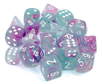 D6 Nebula: Wisteria with white figures (Pack of 12)