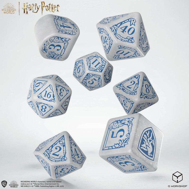 Harry Potter Ravenclaw Modern Dice - White (set of 7 dice)