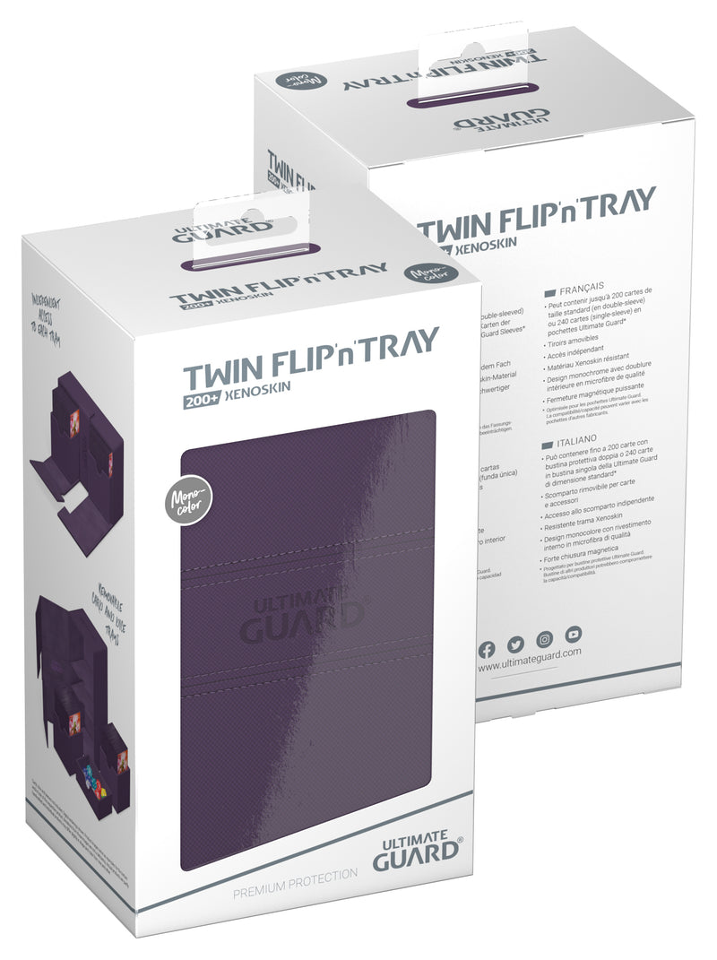 Ultimate Guard: Deck Case Twin Flip and Tray 200+ - Violet