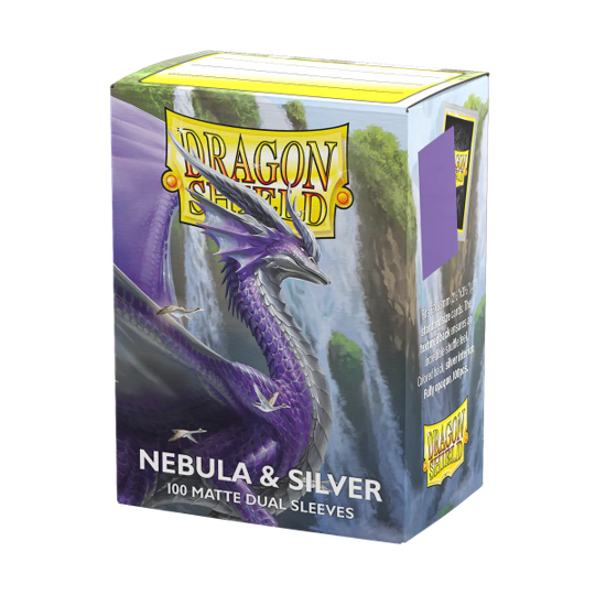 Protecteurs de cartes: Dragon Shield 100ct - Nébuleuse et Argent (Dual Matte)