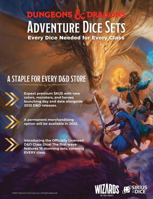 D&D Adventure Dice Fighter: Blue