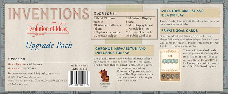 Inventions: Evolution of Ideas - Upgrade Pack (anglais)